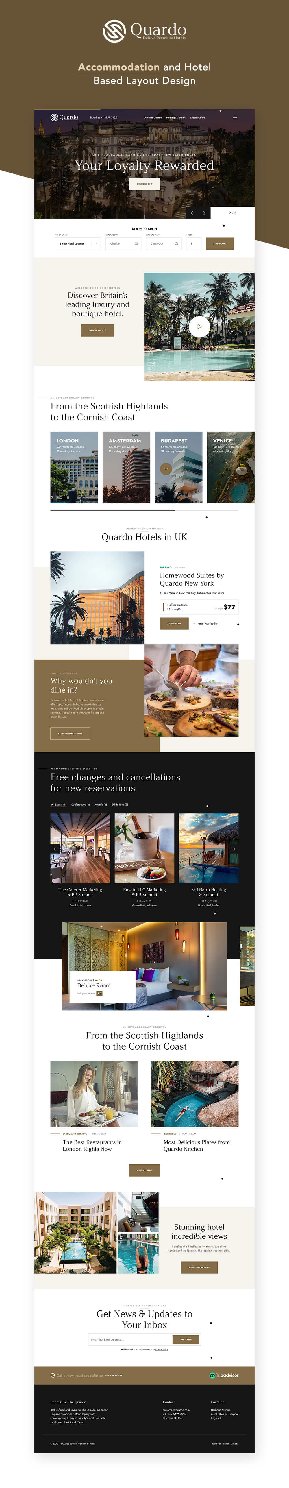 Quardo | Deluxe Premium Hotels WordPress Theme - 1