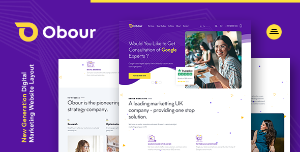 Obour | New Age Digital Marketing Agency HTML Template